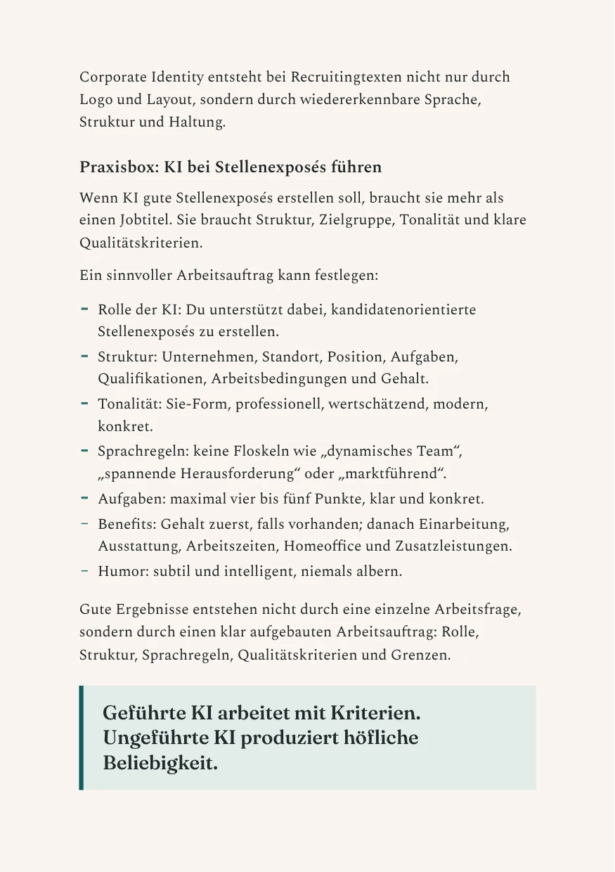 Eine Buchseite mit Praxisbox und einem Merksatz-Kasten