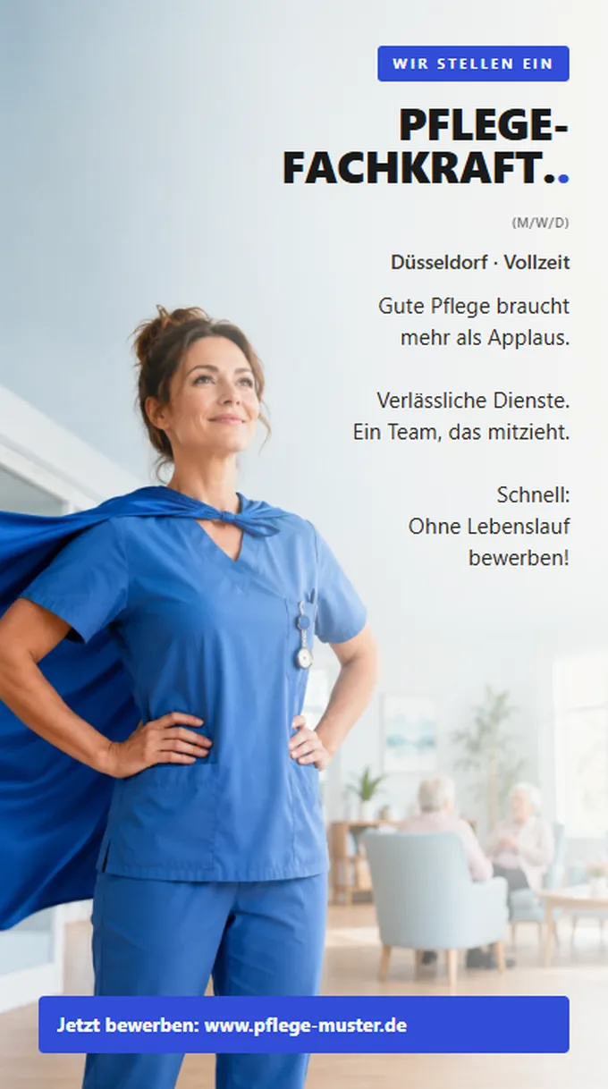 Pflegekraft, mutige Variante
