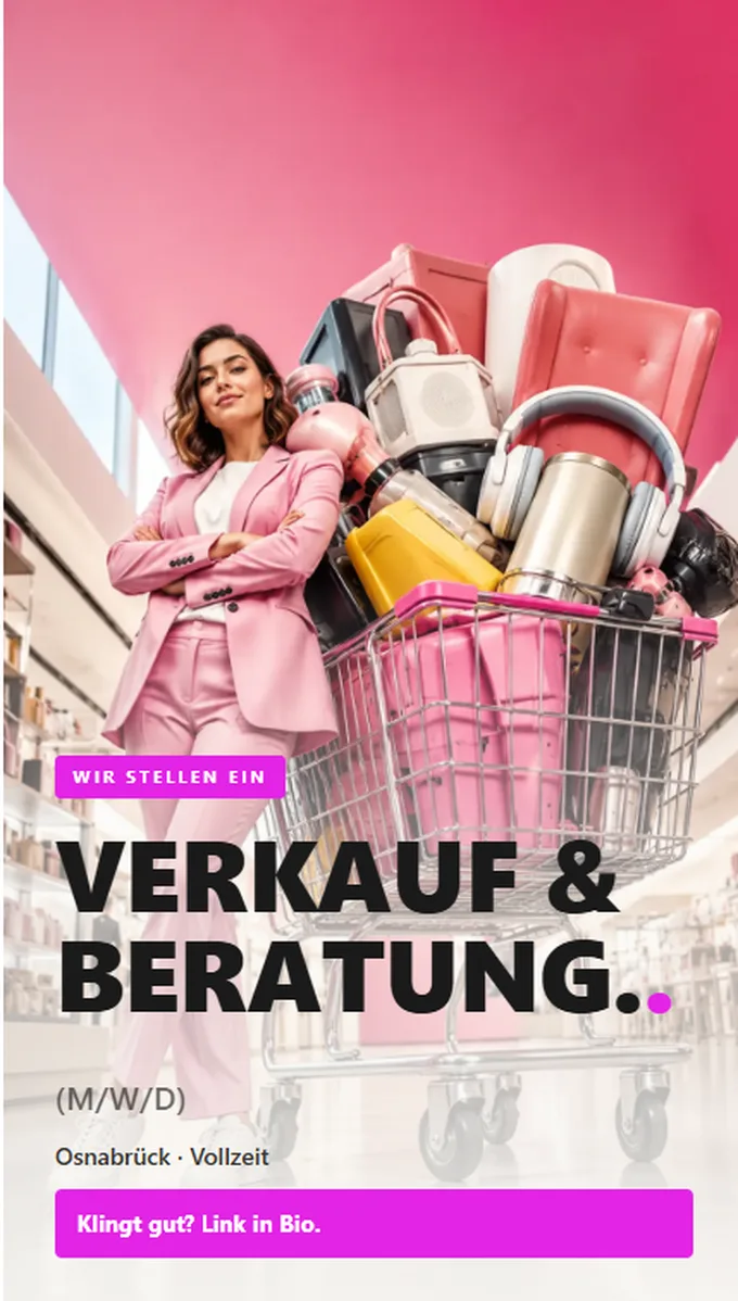 Verkauf & Beratung, mutige Variante