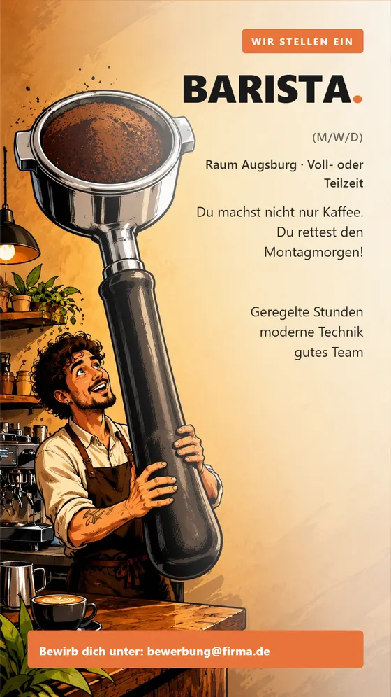 Beispiel-Anzeige Barista
